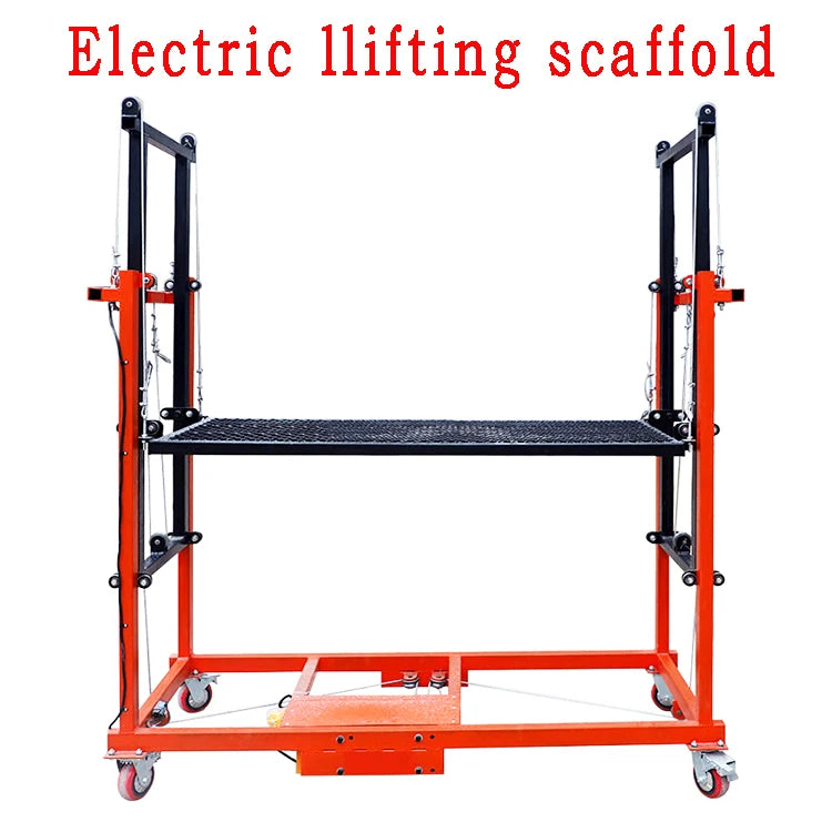 W High Stability 500kg Hydraulic Electric Scaffold Lift Electric Scaffolding Lift Platform for Retail Hotels Manufacturing Plant