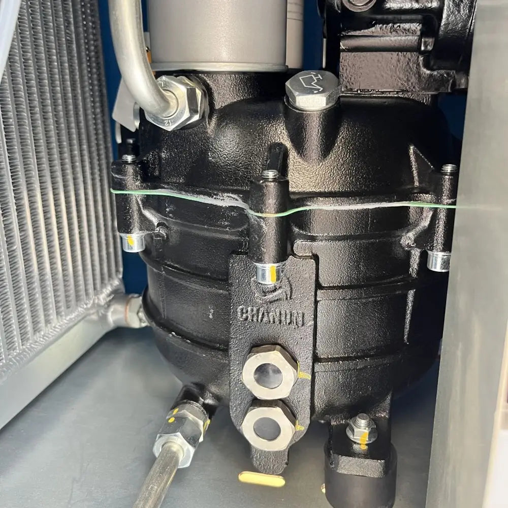 AIRSTONE 3.7KW 5HP Single Phase 220V 5-10Bar 200-400L/min Stationary Air Cooled Bearing Screw Air Compressor Tank Air End for