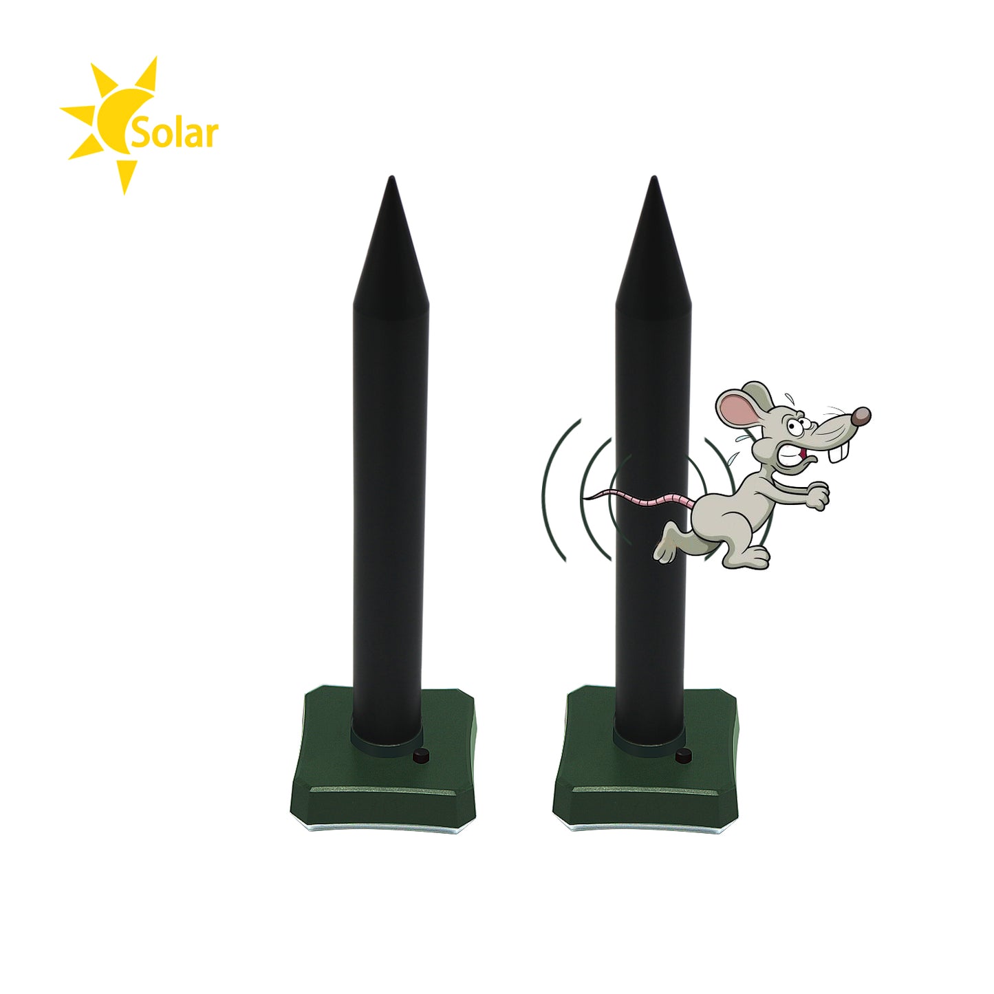 Solar-Powered Ultrasonic Snake & Pest Repeller Stake