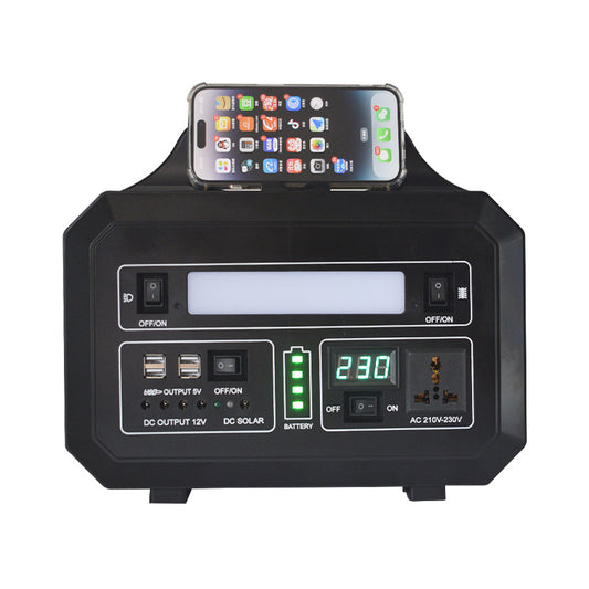 300W Portable Solar Power Station | Complete Kit with Solar Panel & LED Lights | Home Backup & Camping Kenya