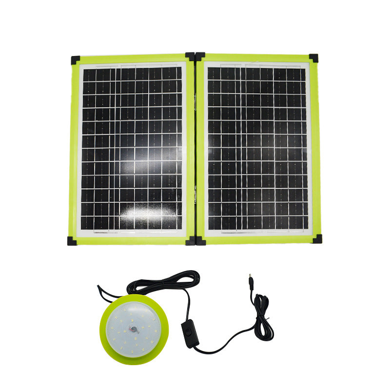 300W Portable Solar Power Station Emergency Energy Storage System with Solar Panels & LED Lights