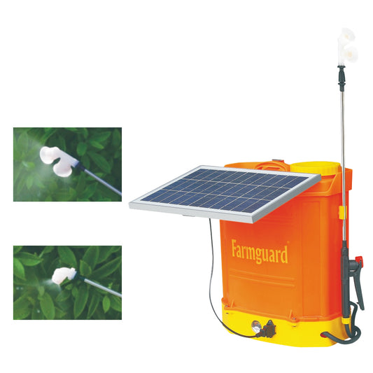 16L 2-in-1 Solar & Electric Rechargeable Backpack Agricultural Sprayer