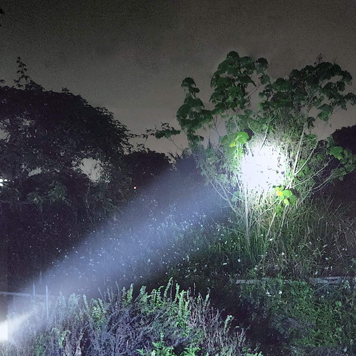 Ultra-Bright 1000 Lumen Solar & Rechargeable LED Flashlight with Power Bank & Emergency Strobe