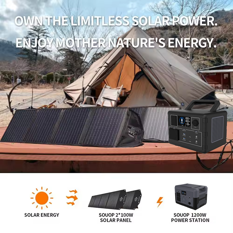 Portable LiFePO4 Solar Power Station (300W – 5000W) | Emergency & Outdoor Backup