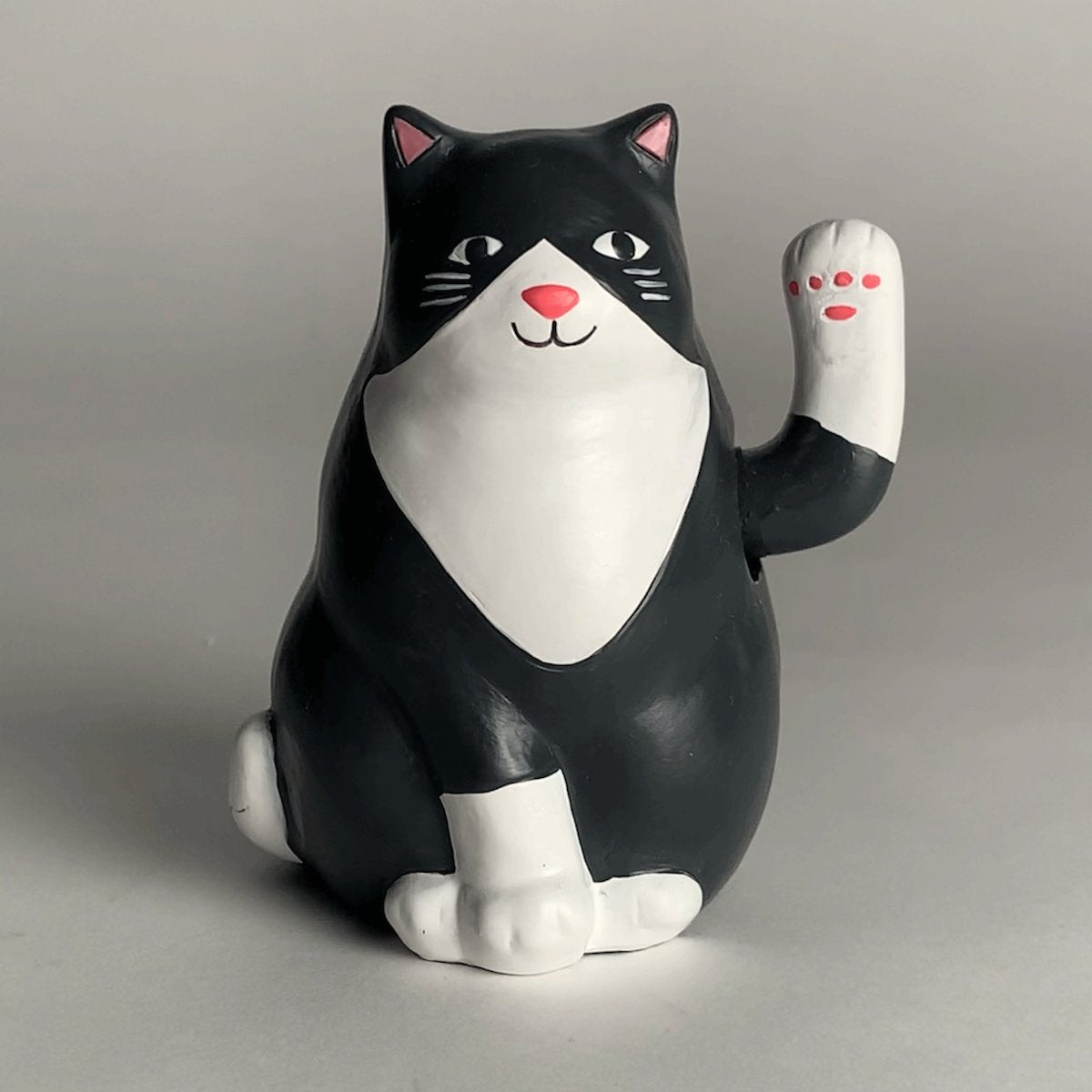 Kikkerland solar cat solar energy figure - waving cat - unique gift-0