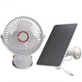 Solar Battery Camping Fan with Light Rechargeable-0