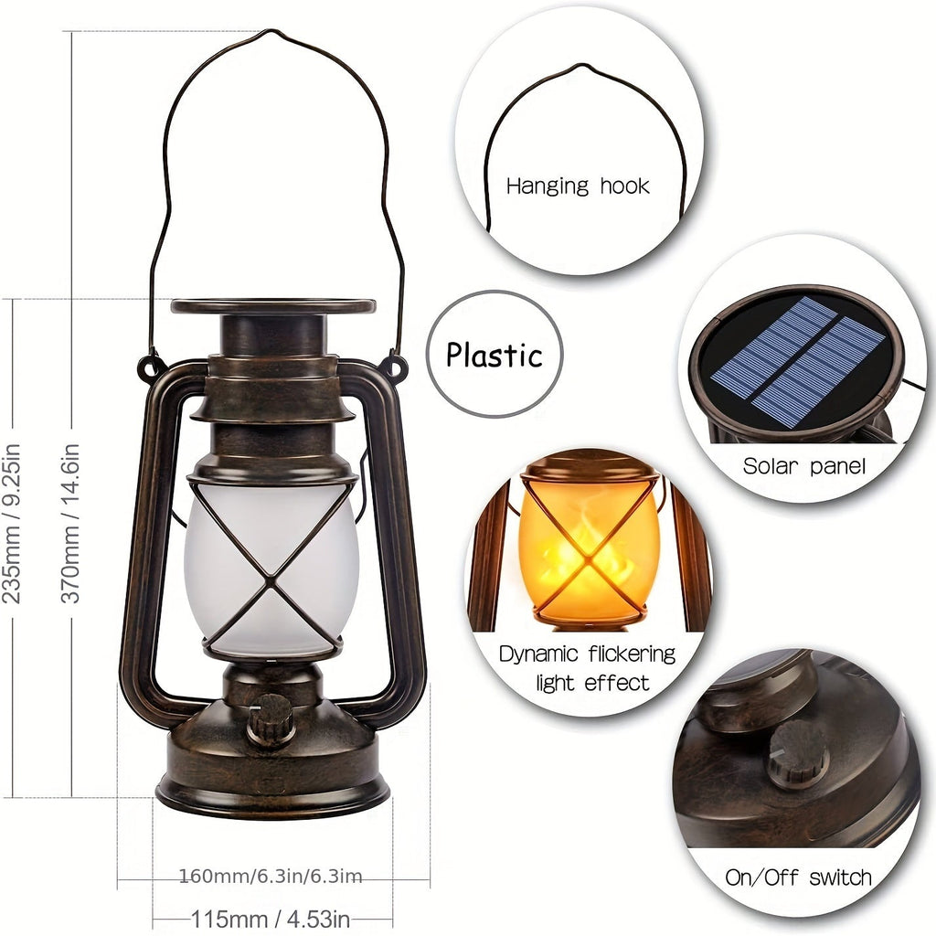 NNETM Solar Vintage Horse Lantern (2PCS)-4