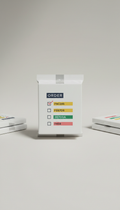 Compact office supply package with order checklist