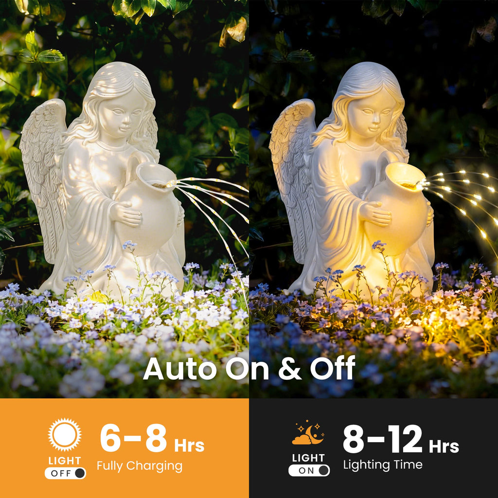 GIGALUMI Solar Powered Angel Statues-3