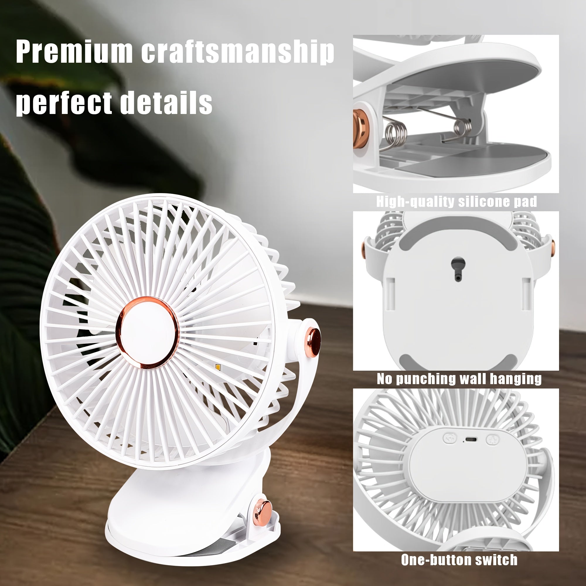 Solar Battery Camping Fan with Light Rechargeable-2