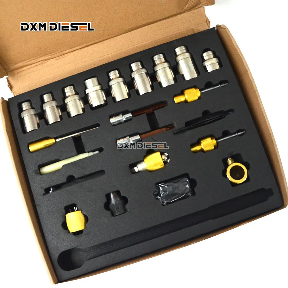 22pcs Common Rail Injector Tools Injector Disassemble Tool Diesel Injector Dismounting Repairing Tool