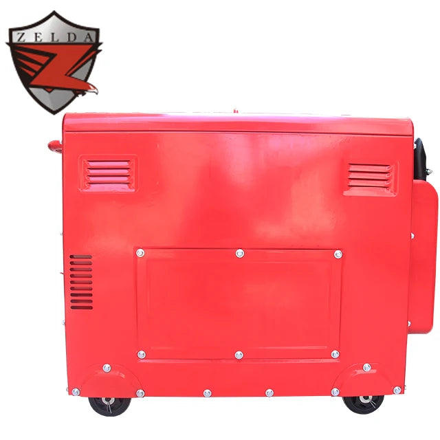 Zelda 5kw 220V Silent Type Electric Start Diesel Welding Generator Power 50Hz Frequency Welding Generator