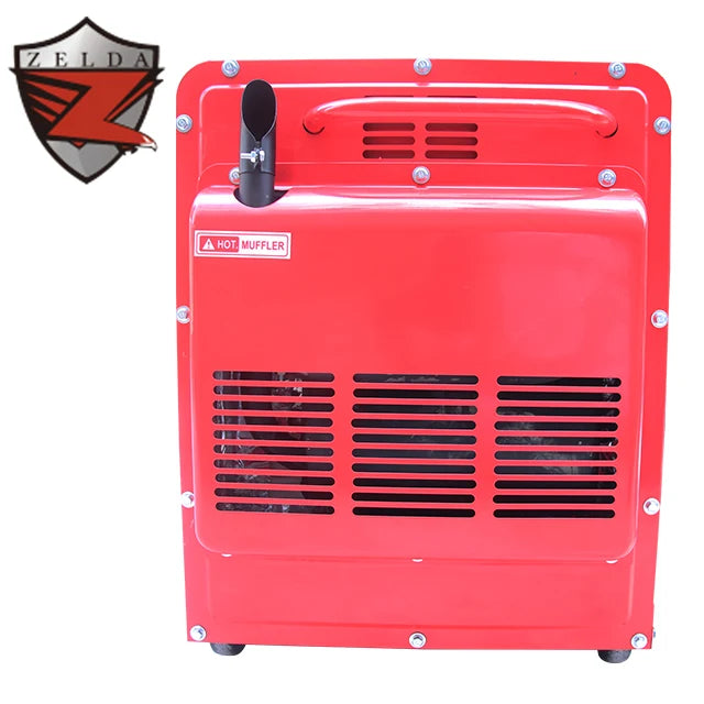 Zelda 5kw 220V Silent Type Electric Start Diesel Welding Generator Power 50Hz Frequency Welding Generator
