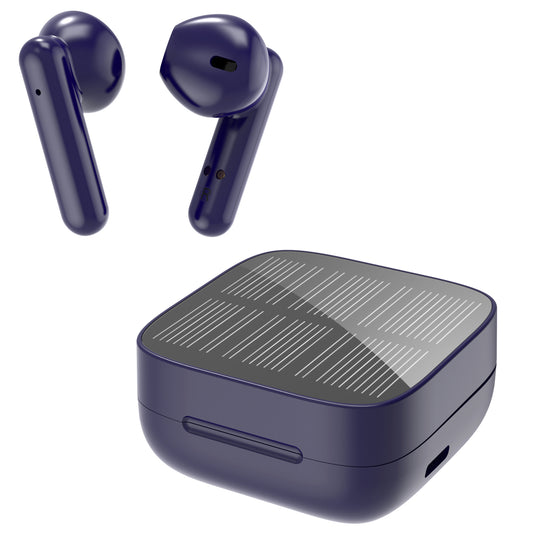 K0117 Solar-Powered TWS Wireless Earbuds with Solar Charging Case