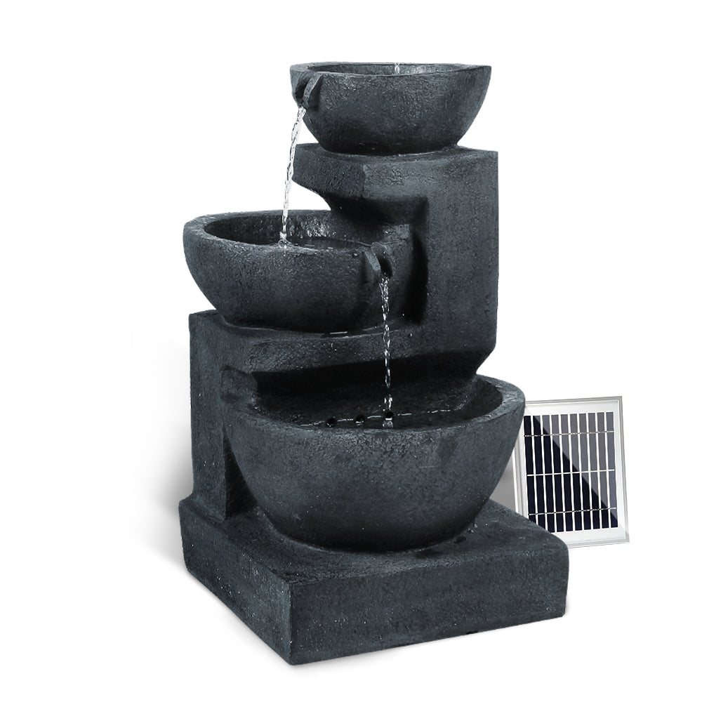 NNEDSZ Solar Fountain with LED Lights-0