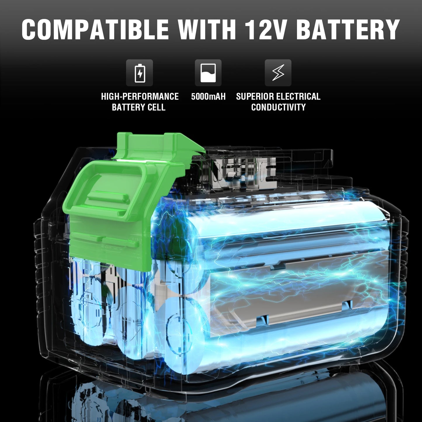 DEGLASERS SDS-PLUS Rotary Hammer Drill Brushless Motor Variable Speed Cordless 12V 5.0AH Battery Industrial Grade Construction