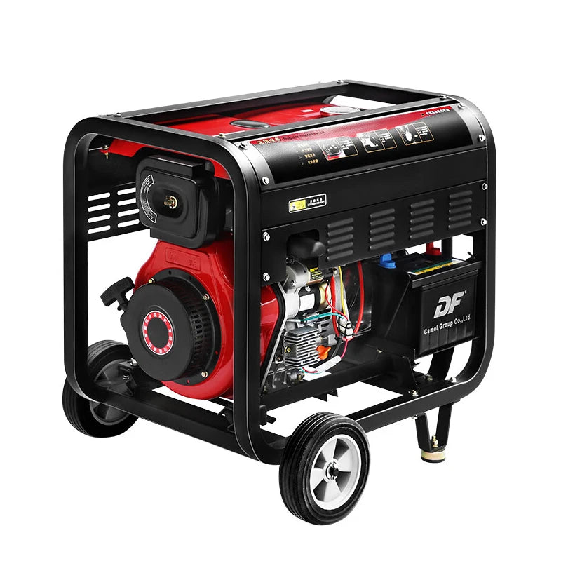 Custom-made 5KW Portable Diesel Generator Open Frame Silent Type Air Cooled 3KW-10KW Power Manufacturer
