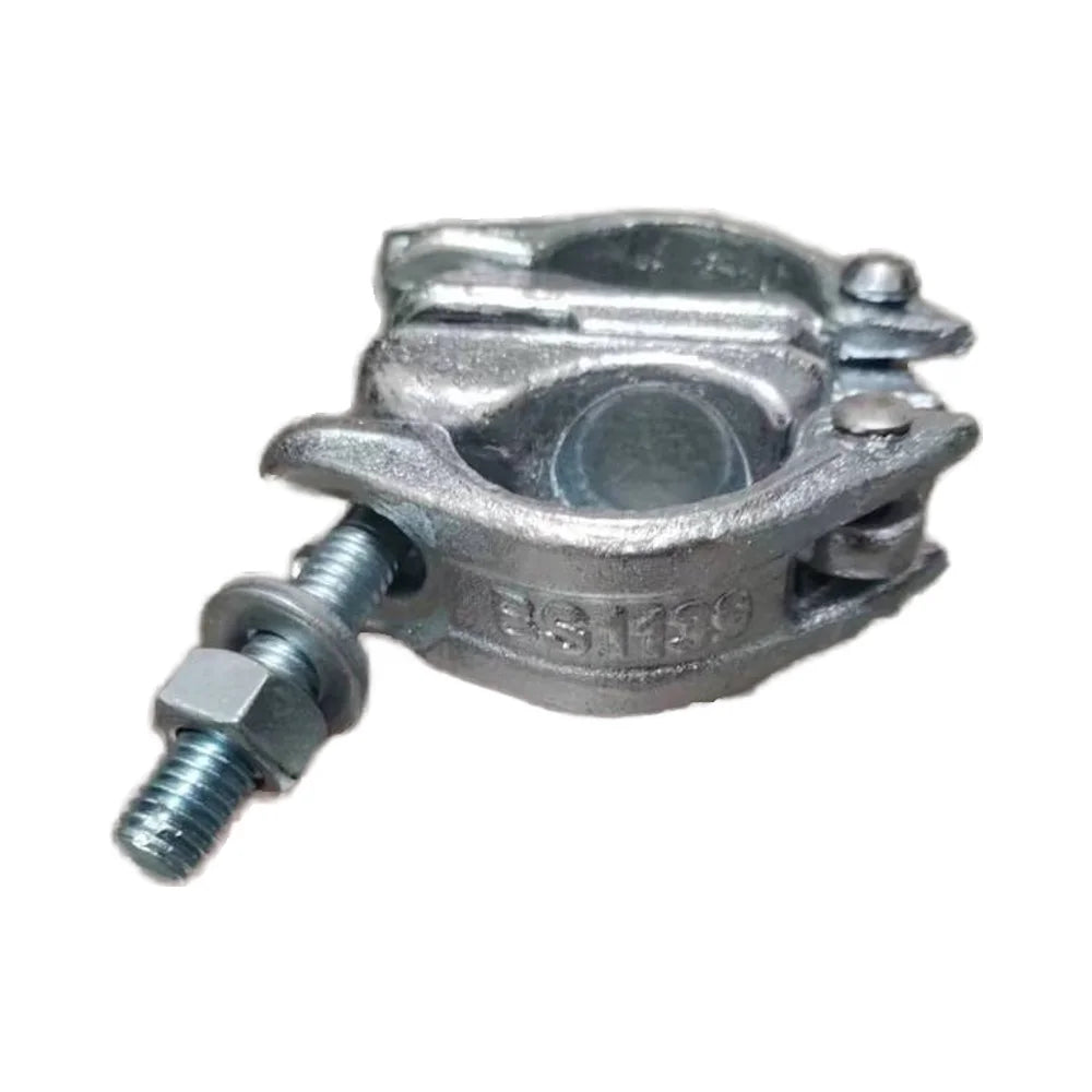 Galvanised Steel Scaffold Cramp Connectors Fixed and Rotating Pipe Clamp for Scaffolding Props Ladder Parts Fastener Coupler