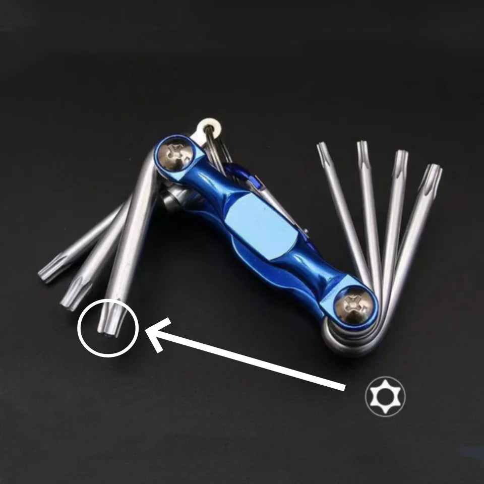 Inner Hexagon Allan Key Wrench Set Folding Metric/SAE Hex Torx Wrench Kit Bicycle Tool Set Folding  Pocket Tools