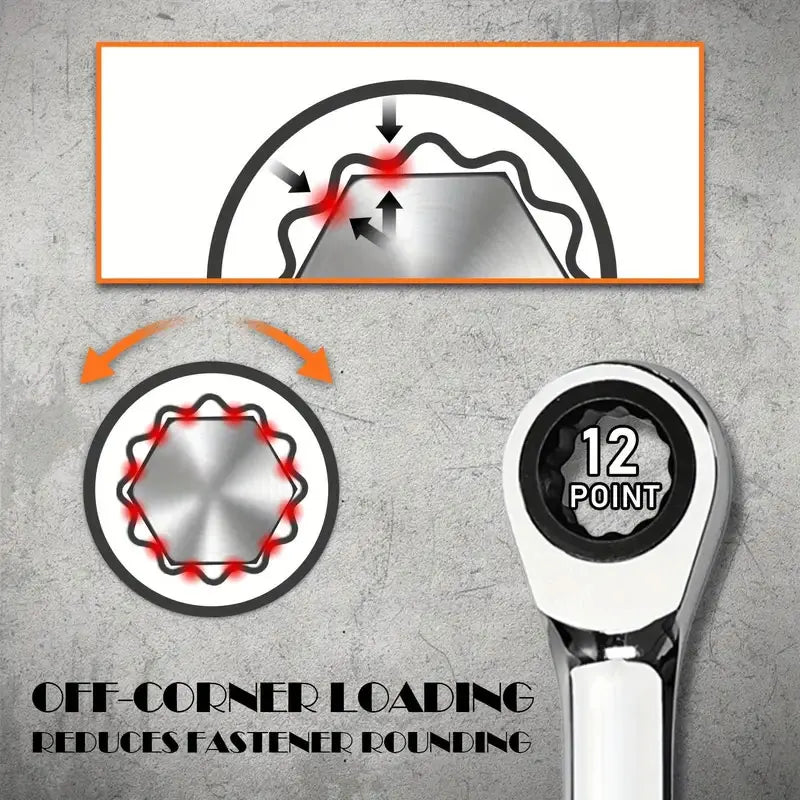 Chrome Finish Polish Dual-Purpose Open-Ended Steel Wrench Set Metric Hand Wrench Spanner Tools for Industrial DIY Repair OEM