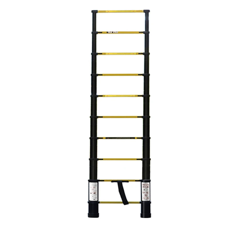 High Performance 2.9m Telescopic Ladder Aluminum 225 Lbs Retractable Stairs for Household Ladder