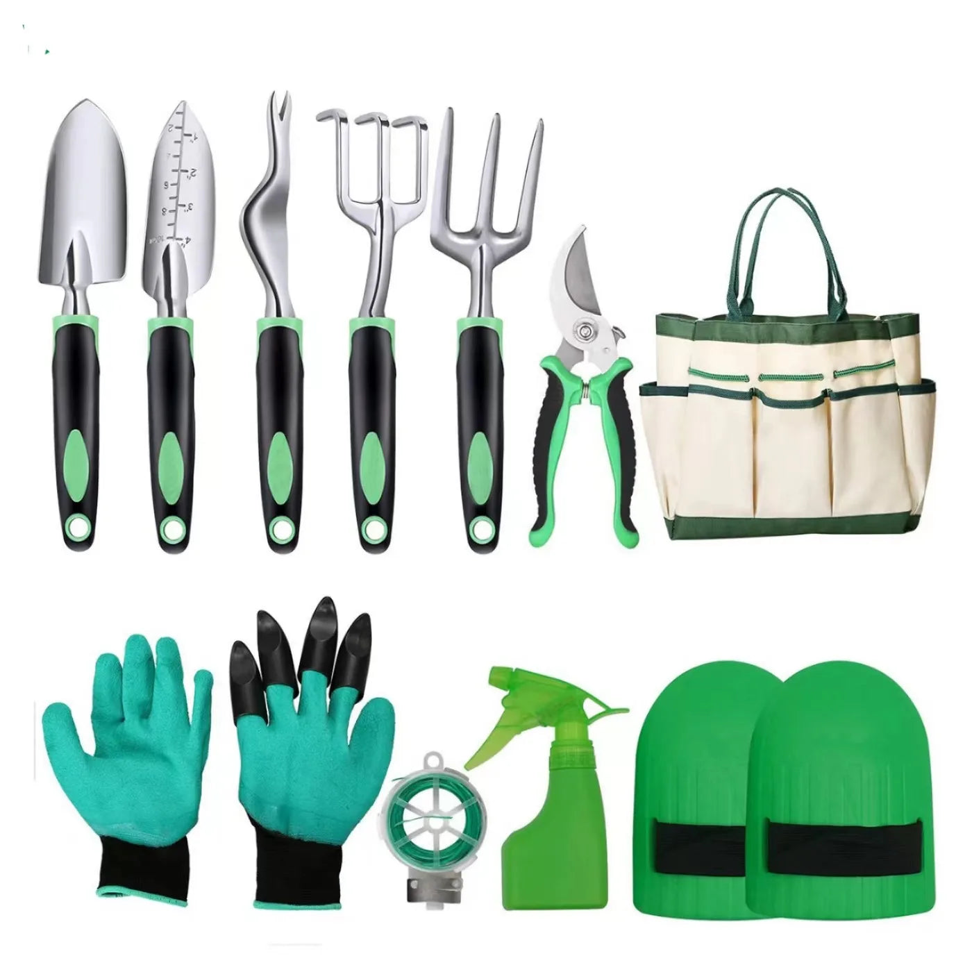 11 Pcs Steel Heavy Duty Garden Tools Succulent Bonsai Trowel Garden Hand Tool Set With Bag