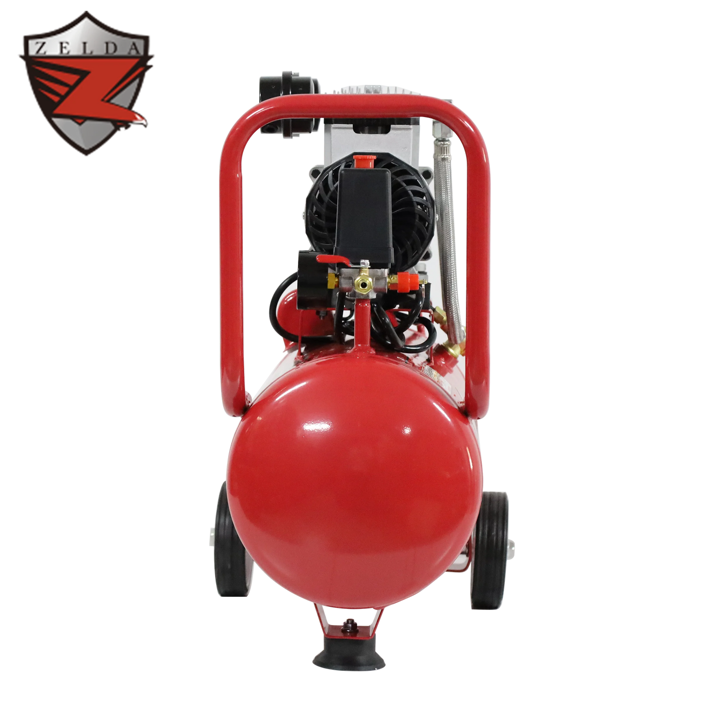 Zelda ZD12001-24L Piston Portable Oil-Free Silent 220V 8-Bar Air Compressor OEM Customized