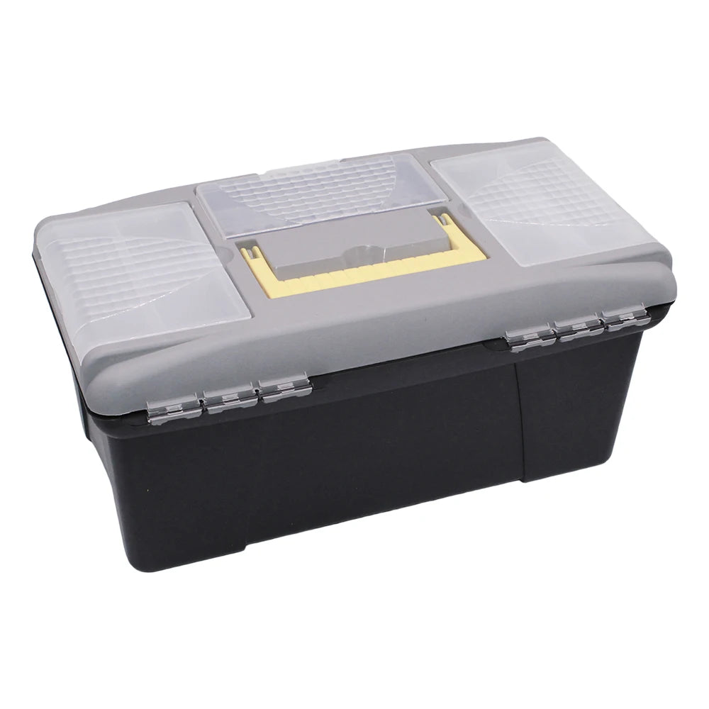 16 Inch Fishing Tackle Hi-Spec Heavy Duty Tool Box Set with Parts Organiser Tray