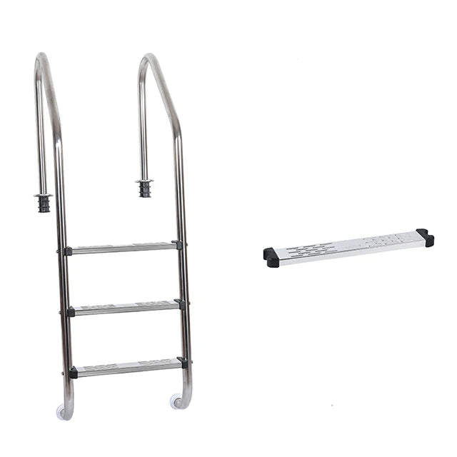Factory Wholesale Swimming Pool Ladder 2/3/4/5 Step Handrail Stainless Steel Swimming Pool Escalator