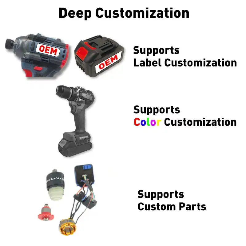 Cordless Battery Power Tool Set Combination Kit Angle Grinder Wrench Rotary Hammer Hardware Efficient