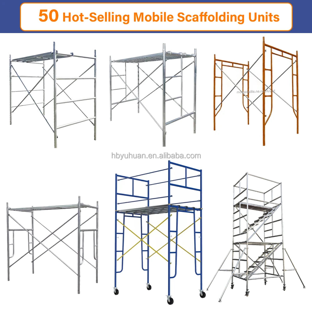 Galvanized Steel Mobile Scaffold Frame Cross Brace Connector Lock Parts Frame Scaffolding for Building Repair