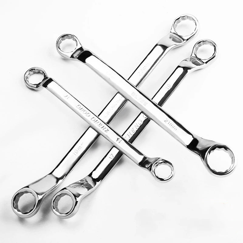 6mm 8mm 12mm 16mm Multifunctional Quick Repair Tool Cloth Bag Box Wrench Set Wholesale Combination Double Offset Ring Wrench Set