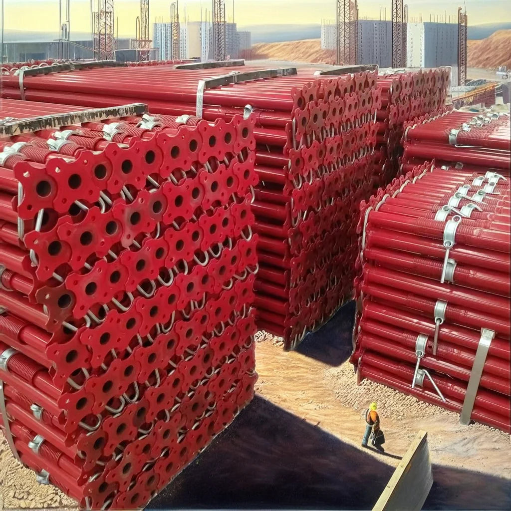 Adjustable Traditional Galvanized Steel 1.6m-6m Scaffolding Props Telescopic Shoring Jack Post High Strength Outdoor Workshop