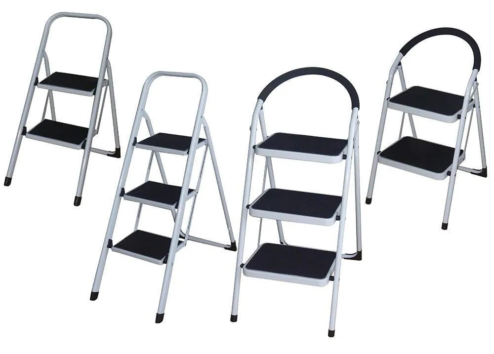 Foldable Household Steel Ladder with Anti-slip Pedals, Bearing Capacity 150kg, 1/2/3/4/5 Steps, for Indoor and Outdoor Use