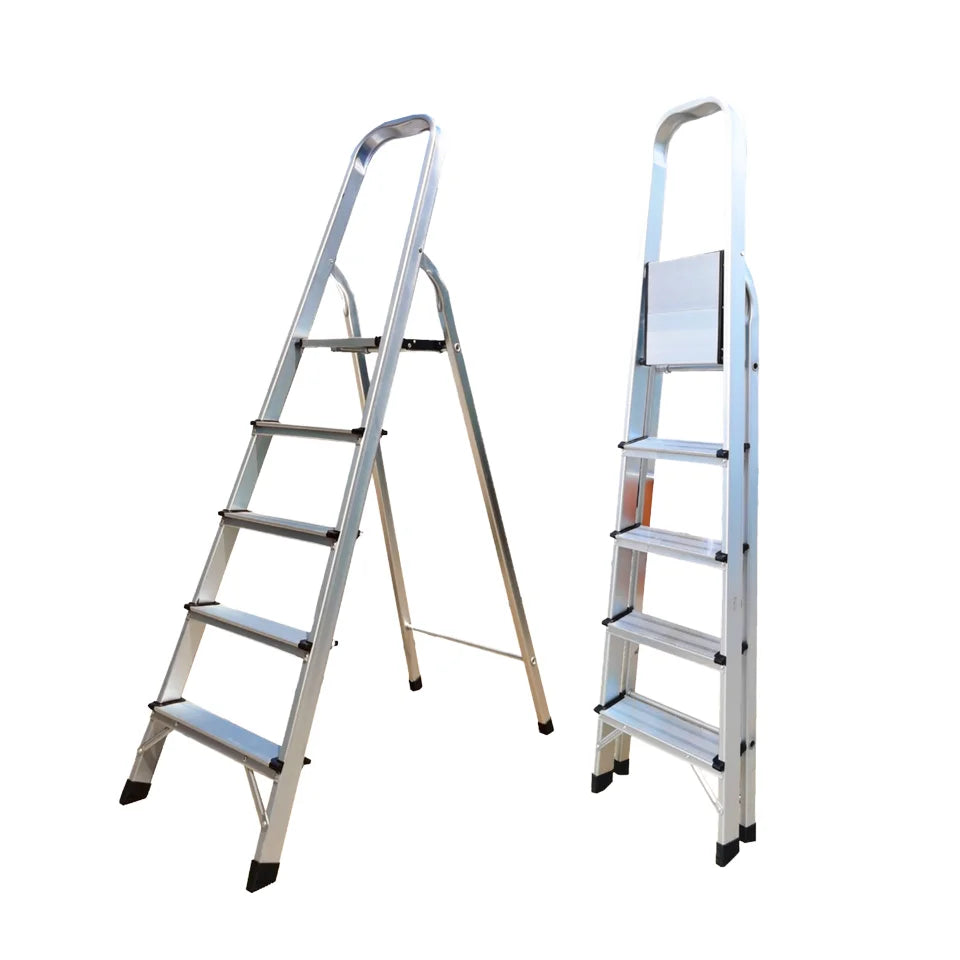 High Quality Custom Length Multi-Purpose Folding Aluminum Ladder 2.36m to 5.85m Foldable Ladder with Hinge for Home Use