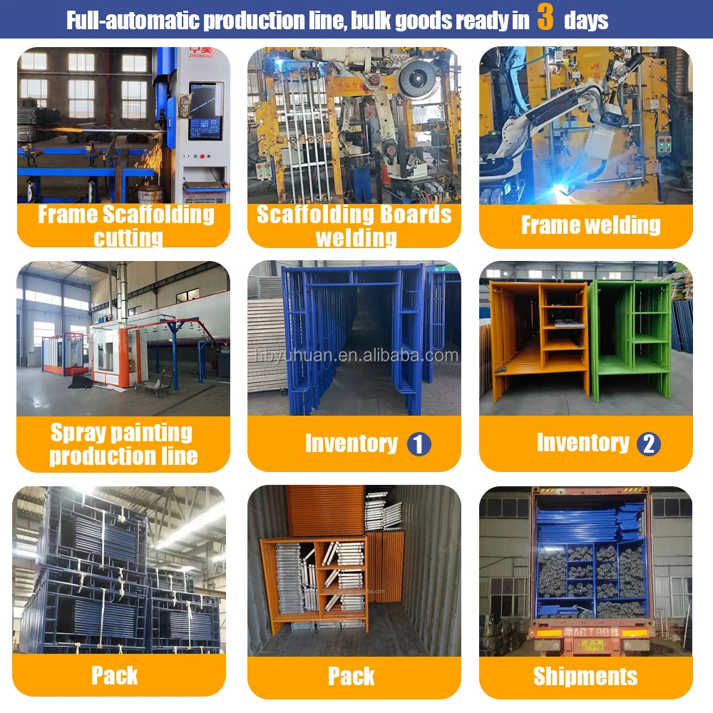 Galvanized Steel Mobile Scaffold Frame Cross Brace Connector Lock Parts Frame Scaffolding for Building Repair