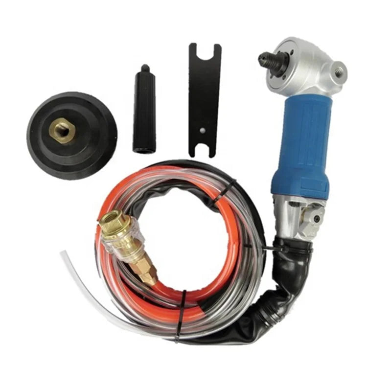 Pneumatic Wet Polisher and Angle Grinder for Stone Ceramic Marble-Air Compressor Air Hose-Source Power