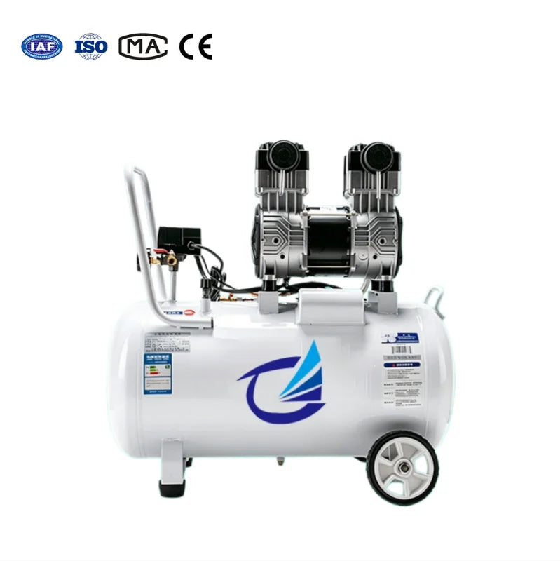Portable AC Power Piston Air Compressor 220V Air Cooled 1-Year Warranty 7bar Pressure Lubricated Motor Carry-on Industrial