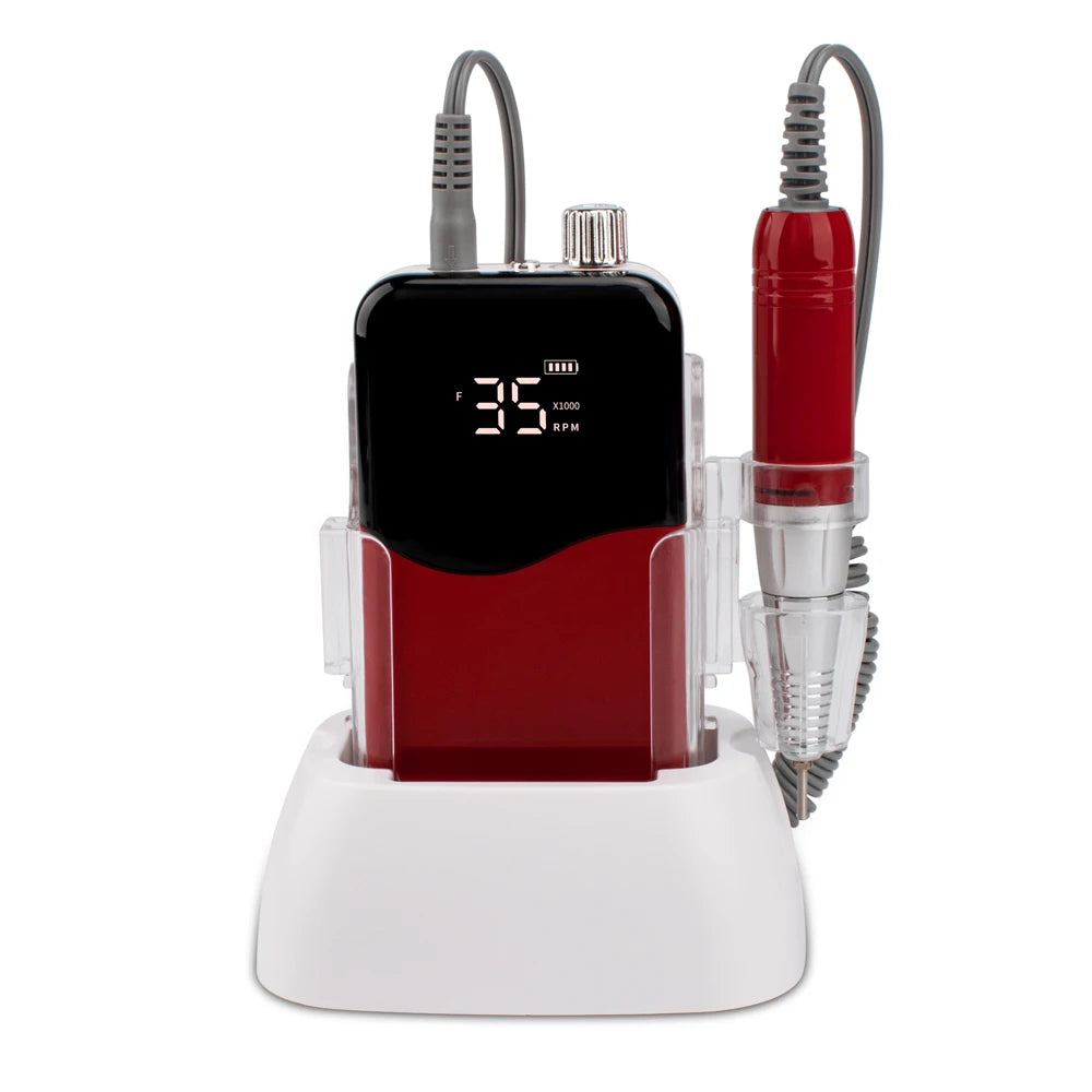 Rose Gold EU Hot Selling High Speed Nail Drill Machine Cordless Wireless Portable Master Electric E File With Drill Bits