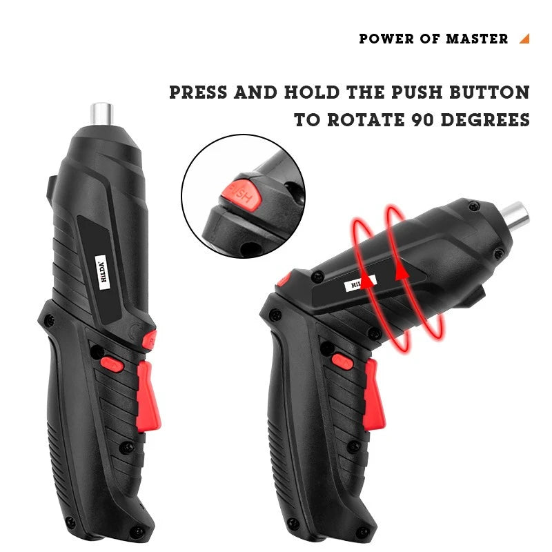Portable Mini Electric Power Screw Driver Set Small DC 4.2V Cordless Star with Multi-Bit 500W Rated Input Power OEM Customizable