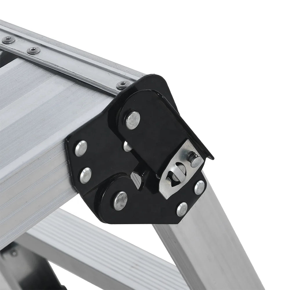 New Product Home Use Folding Aluminum Ladder With EN131 Work Platform Ladder Stool Portable Lightweight