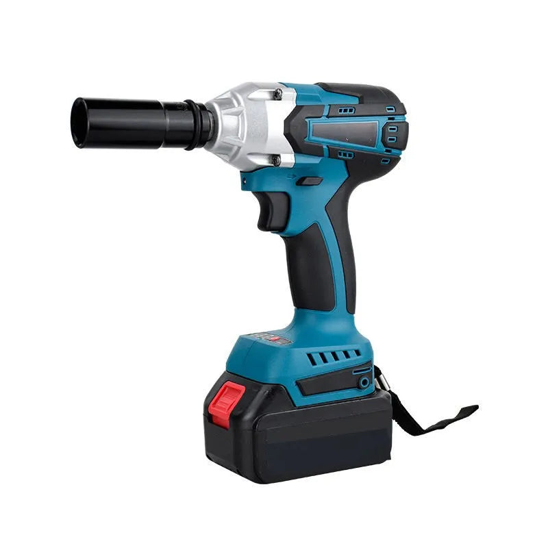 Rechargeable Lithium Electric Drill Wrench Angle Grinder Electric Hammer Power Tool Four-piece Set for Home