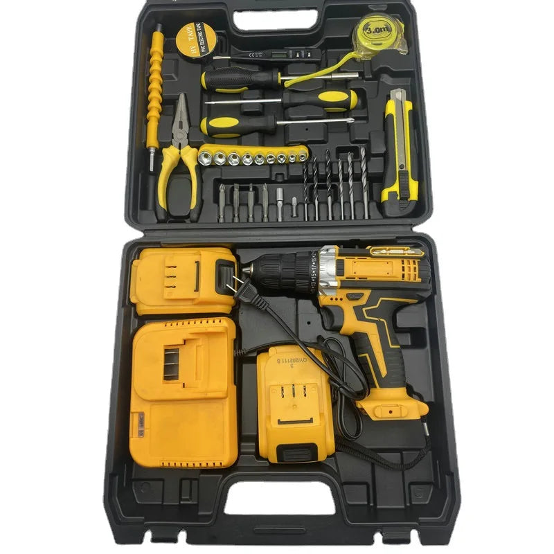 Multifunctional Tool Sets Electric Screw Driver Set Cordless Drill Battery 21V Screwdriver Kit Power Drills
