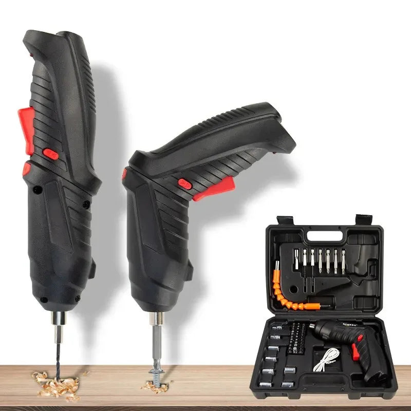 Portable Mini Electric Power Screw Driver Set Small DC 4.2V Cordless Star with Multi-Bit 500W Rated Input Power OEM Customizable