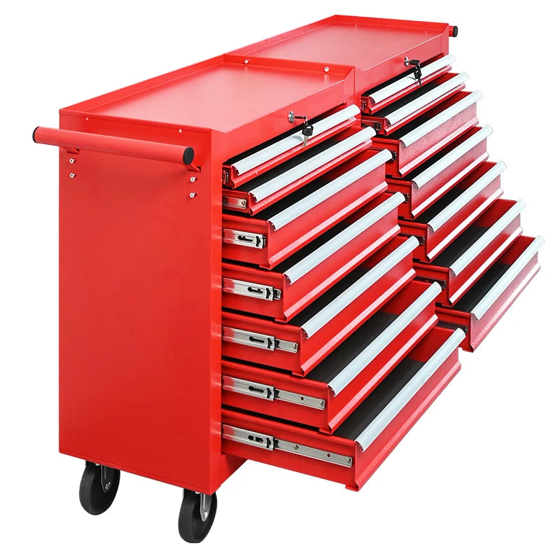 Factory Direct 2-Door Heavy Duty Workshop Tool Trolley Cabinets Set Customizable OEM/ OBM Workbench Garage Furniture 3-Year