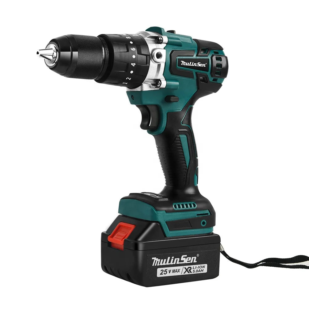 Mulinsen 21V Portable Lithium Mini Power Accessories Cordless Impact Drill Power Tools Sets
