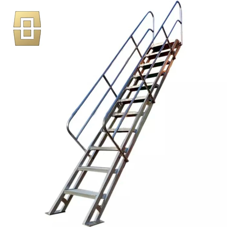 Metal Stair Railing Ladder Iron Balusters Handrail Steel Staircase Wrought Iron Stair Railing Steel Ladder
