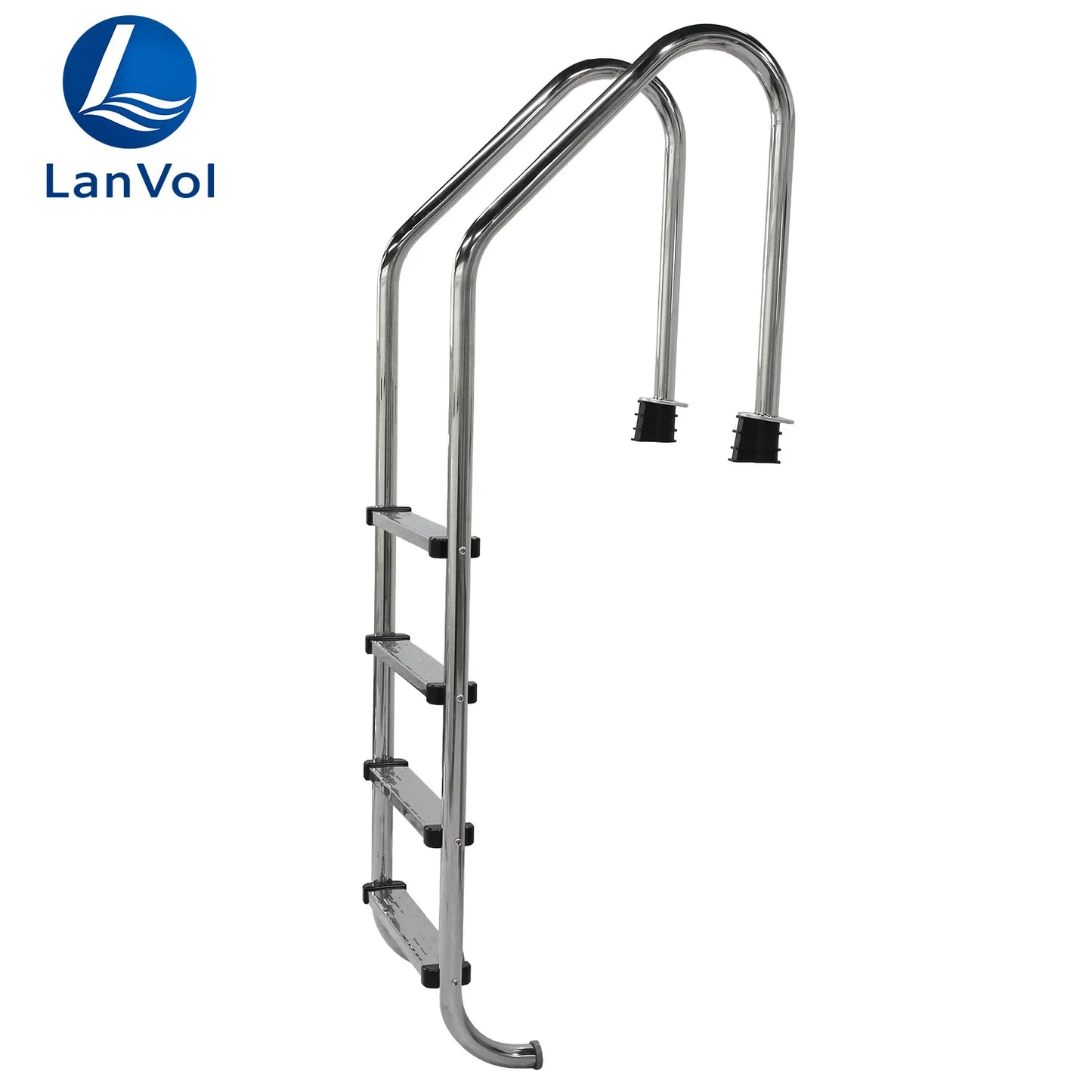 316/304ss 4-Step Swimming Pool Ladders Anti-slip Durable Swimming Pool Ladders for Above Ground Swimming Pools Pool Accessories