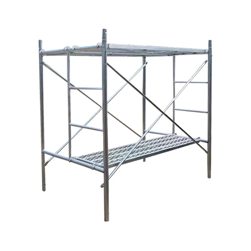 Modern Hot-Dip Galvanized Steel Mobile Scaffolding Scaffold Frame Outdoor High Strength 1500kg Load Capacity 1 Year Warranty