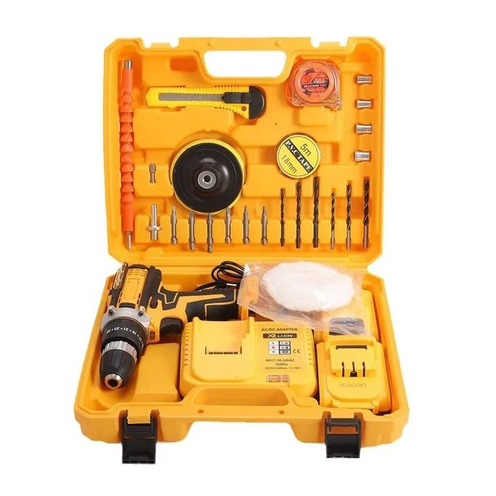 Multifunctional Tool Sets Electric Screw Driver Set Cordless Drill Battery 21V Screwdriver Kit Power Drills